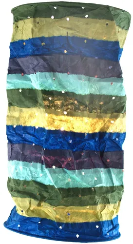 Runde Boho Papier Hängelampe, Lokta Papierlampenschirm Pamir, handgeschöpftes