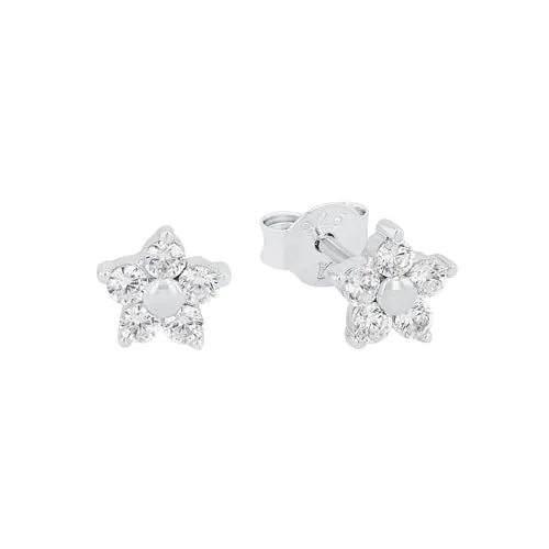 Amor Paar Ohrstecker Blüten mit Zirkonia, 2027488 - Elegante Ohrstecker aus 925 Sterling Silber, gelb- oder rosévergoldet, mit funkelndem Zirkonia. Perfekt für Damen und Teenager, die stilvollen Schmuck zu erschwinglichen Preisen suchen.