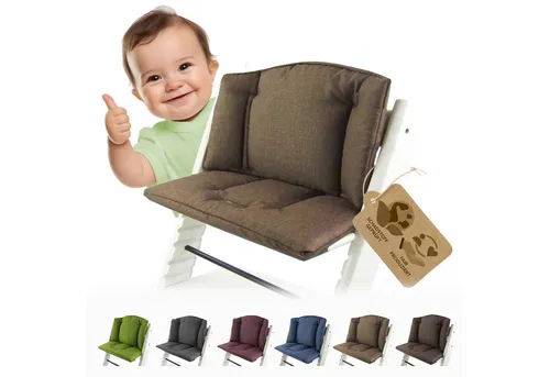 BambiniWelt by Rafael K. Hochstuhlauflage Ersatzbezug Bezug Sitzkissen kompatibel mit Stokke Tripp Trapp Mod.1, (Rücken- und Sitzkissen)