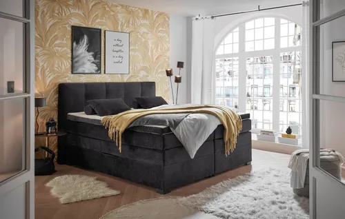 ED EXCITING DESIGN Boxspringbett Fanes in schwarz von Ed Exciting Design