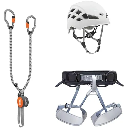 PETZL Unisex Kit Via Ferrata Vertigo Complete Kit Via Ferrata, NoColor, 76-107 cm