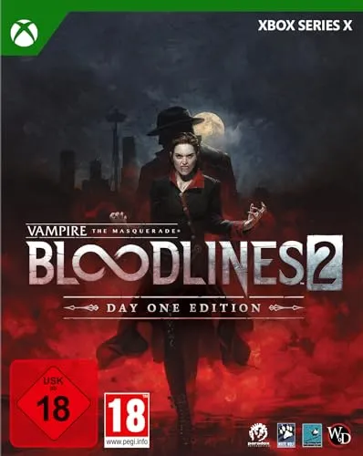 Vampire The Masquerade Bloodlines 2 D1 Edition für Xbox Series X - Action-Rollenspiel für Xbox Series X, voller packender Abenteuer und mit umfangreicher Sprachausgabe in Englisch. Vorbestellung für den 21.10.2025!