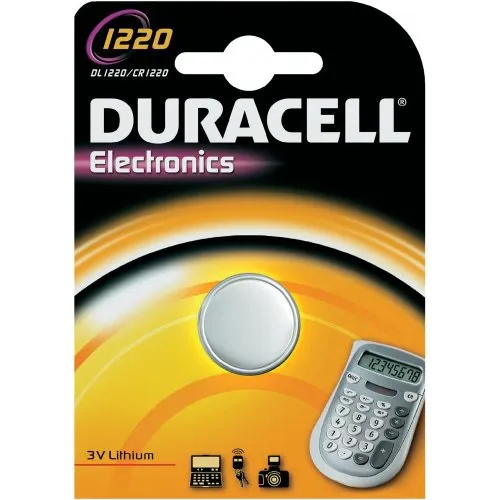 Duracell Lithium Knopfzelle, CR1220 / DL1220 / 5012LC / E-CR1220 / SB-T13, 3V - 1 Stück