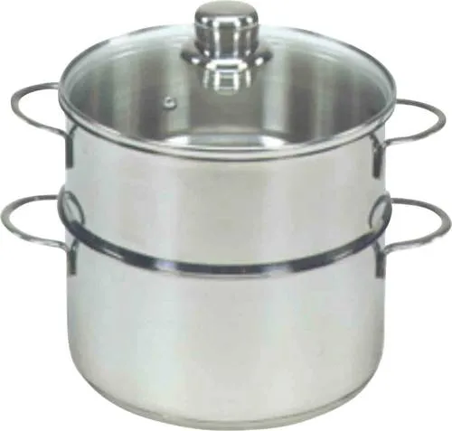 Krüger Dampfgartopf aus Edelstahl, 3 l für Induktion in silber von Krüger Haushaltswaren