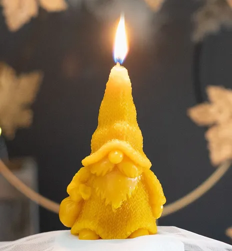 Bienenwachskerze 65 x 45 x 105mm, aus 100% Bienenwachs, 