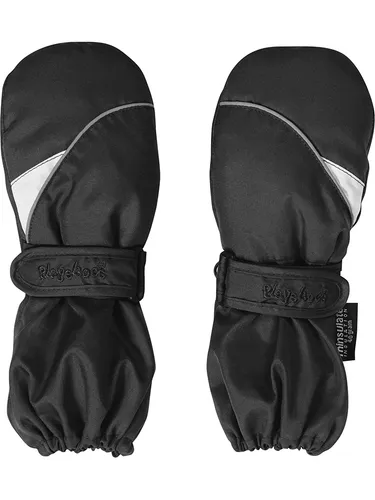 Playshoes Fäustling Unisex Kinder, Schwarz, 1 (ca. 1-2 Jahre) - Handschuhe & Fäustlinge für Mädchen, mit Thinsulate Technik für warm gehaltene Hände auch bei extremen Temperaturen und wind- sowie wasserdicht für besten Schutz im Winter.