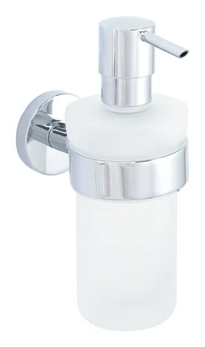 Bravat Varuna Flüssigseifenspender - Chrom - 778810 - Eleganter Flüssigseifenspender aus Chrom, ideal für modernes Badezimmerdesign und hygienische Handhygiene.