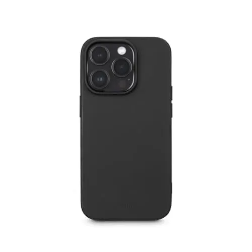 Hama Hülle für iPhone 14 Pro (Handyhülle, stoßfest, Kratzfest, Elegante Schutzhülle für Rückseite, weich, Slim, softe Oberfläche, Wireless Charging kompatibel) schwarz