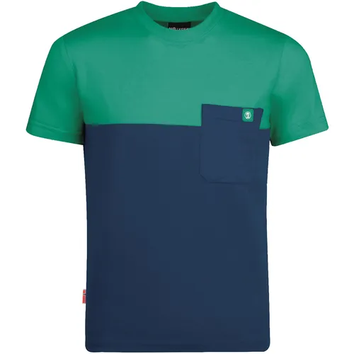 Trollkids Kinder Bergen T-Shirt (Größe 152, blau)