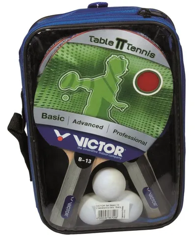 VICTOR Tischtennis Set B-13 | Komplettes Set mit Schläger, Hülle und Ball - Tischtennisschläger Set mit hochwertigem Schläger, praktischer Schlägerhülle und einem Tischtennisball – ideal für Freizeit und Training!