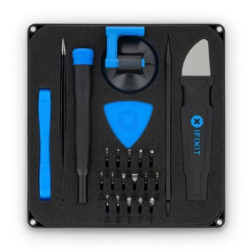 iFixit Essential Electronics Toolkit - 16-teiliges Starter-Set mit Präzisions-Bits, ideal für DIY-Reparaturen an Smartphones und Tablets, inklusive praktischer Bit-Kassette