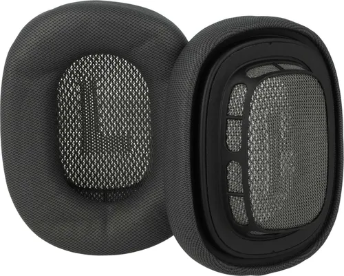 vhbw 2x Ohrpolster kompatibel mit Apple AirPods Max Kopfhörer Headset, Schaumstoff / Kunststoff Dunkelgrau