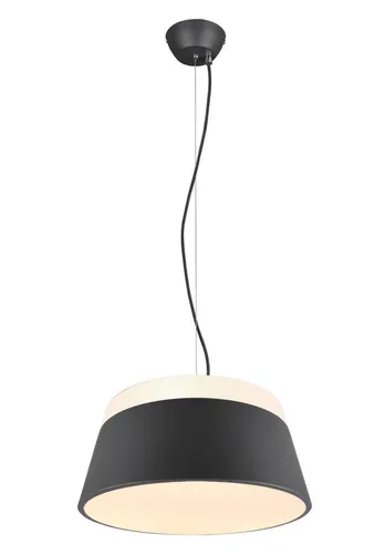 Pendelleuchte 45 cm Schwarz Rund 3x E27 Esszimmer Anthrazit BARONESS Trio