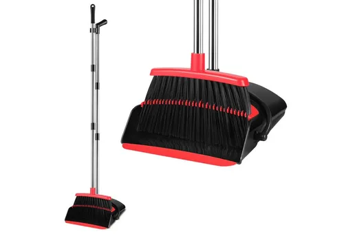 VOSSBACH Kehrgarnitur Set – Verlängerbarer Besen & Schaufel mit Wandhalterung - Praktisches Kehrset für effizientes Fegen und Aufsammeln. Verlängerbarer Griff und Wandhalterung sorgen für einfachen Stauraum und optimale Handhabung.