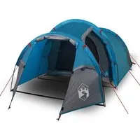 Furnicato Campingzelt Tunnelzelt Blau 370 x 185 x 116 cm