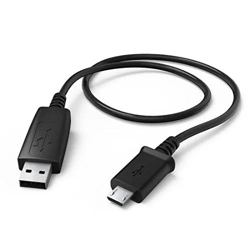 Hama 0,6 m, USB2.0-A/USB2.0 Micro-B 0,6 m, USB A Micro-USB B Schwarz – USB-Kabel (USB2.0-A/USB2.0 Micro-B, USB A, Micro-USB B, Stecker/Stecker, gerade, gerade, schwarz)
