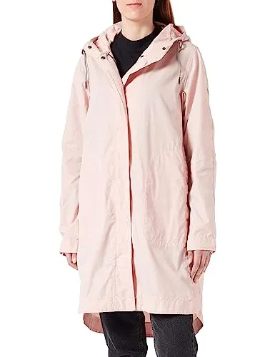 camel active Damen Parka aus Organic Cotton Mix - Rosa - Funktionsjacke aus einem nachhaltigen Organic Cotton Mix, mit verstellbarem Ärmelabschluss und einem verdeckten 2-Wege Reißverschluss für optimalen Windschutz.