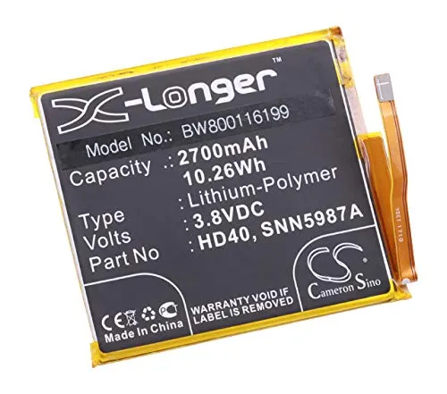 vhbw Akku kompatibel mit Motorola Moto Z Force 2. Generation, Z2 Force XT1789-01 Handy Smartphone Telefon (2700 mAh, 3,8 V, Li-Polymer)