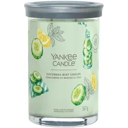 Yankee Candle Cucumber Mint Cooler Duftkerze - Kerzen mit 567 g, erfrischender Duft von Gurke, Zitrone und Minze – ideal für entspannte Sommertage.