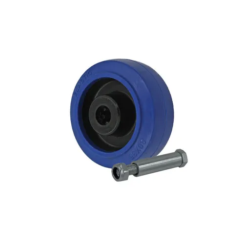 Ersatzrad 80 mm Elastik Blue Wheels Rolle Transportrollen
