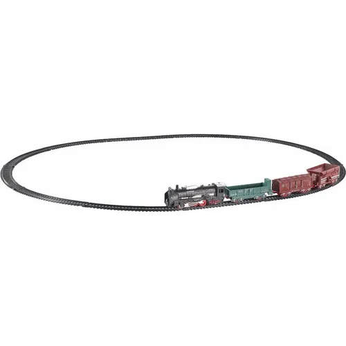 2-Play Vintage-Eisenbahnset mit Licht, 16-teilig