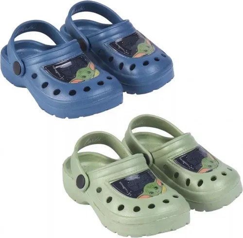 Star Wars Madalorian Yoda Clogs Kinder Sandalen Badeschuhe – Grün / 28/29