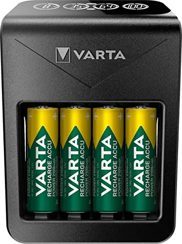 VARTA LCD Plug Charger mit 4 AA Akkus 2100 mAh von VARTA