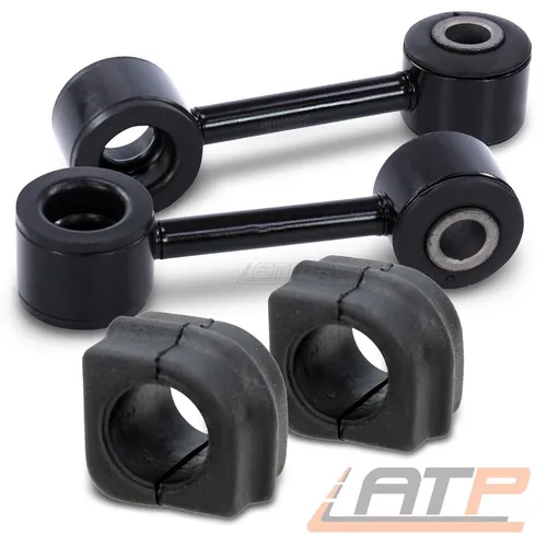 2x KOPPELSTANGE + 2x STABIGUMMI VORNE FÜR VW TRANSPORTER BUS CAMPER T4