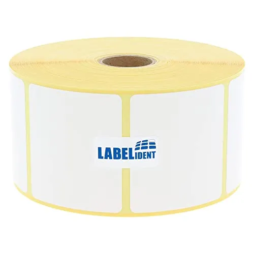 Zebra kompatible Thermoetiketten Top, Z-Select 2000D - 57,15 x 50,8 mm - formatgleich mit Zebra 800262-205 - 1.370 Etiketten für Zebra Drucker auf 25 mm Kern, selbstklebend