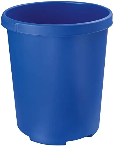 HAN Papierkorb KLASSIK XXL - 4 STÜCK, Volumen 50 Liter, attraktives Design, schick und sehr stabil, mit Griffmulden, blau, 1836-14