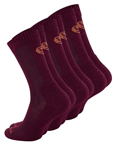 STARK SOUL Merino Socken - 3 Paar Trekkingsocken für Damen & Herren - Sportsocken aus temperaturregulierender Merinowolle, ideal für Wanderungen und Outdoor-Aktivitäten. Atmungsaktiv, feuchtigkeitsregulierend und mit optimalem Tragekomfort.