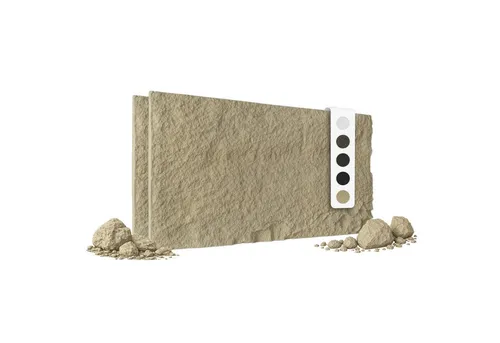 HEXIM Steinoptik Felsen Platten 2er Set 120x60cm in beige von HEXIM