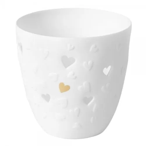 Räder Poesielicht Goldene Herzen in weiß von Räder