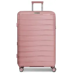Franky Hartschalen-Trolley London – 4 Rollen, erweiterbar - Koffer aus robustem Polypropylen mit 4 Rollen, TSA-Schloss und praktischem Wäschefach. Ideal für stilvolle und sichere Reisen.