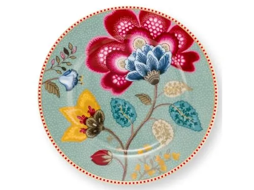 Pip Studio Blooming Tales Fantasy Blue Teller 17cm in blau von Pip Studio