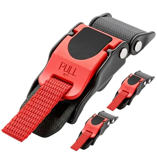 QWORK® 3 Stück Universal Fahrradhelm Verschluss Schnellverschluss Helmschnalle mit Riemen, Fahrradhelm Ersatzteile