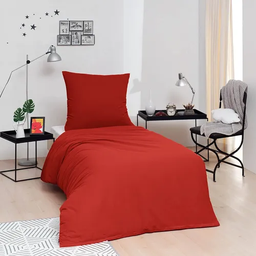 Brielle Bettwäsche-Set 135 x 200 cm aus 100% Baumwolle - Hochwertige Bettwäsche aus ÖKO-TEX-zertifizierter Baumwolle, hypoallergen und atmungsaktiv für optimalen Schlafkomfort. Mit praktischem Reißverschluss für einfaches Beziehen.