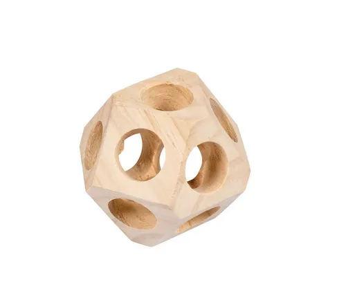 DUVO+ Tier-Beschäftigungsspielzeug Duvoplus Holz-Spielball