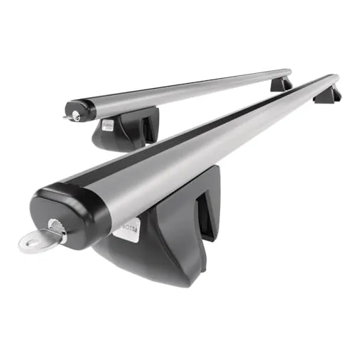 Mossa - Alu-Dachträger kompatibel mit Mercedes-Benz Vito W639 Van (2004-2014) - silbern Dachträger Dachgepäckträger - Reling 1