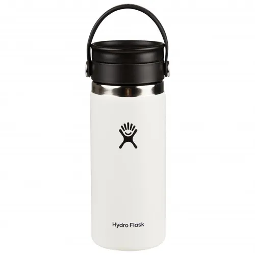Hydro Flask 16oz Wide Flex Sip Lid Isolierflasche - Weiß - Thermobehälter aus hochwertigem Edelstahl, ideal für müllfreien Coffee2Go und hält Getränke stundenlang heiß oder kalt.
