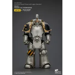 JOYTOY 1/18 Action Figure Eisenkrieger Command Squad - Action-Figur aus der Warhammer-Serie, vollgelenkig und detailreich. Ideal für Sammler und Fans ab 17 Jahren. Höhe: 5.8 cm, Maßstab 1:18, mit Legionstandard.