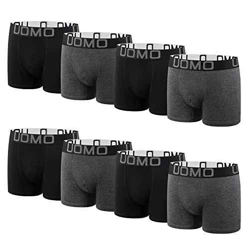 L&K 8er Pack Boxershorts Herren aus Baumwolle - Herren-Boxershorts aus hochwertiger Baumwollmischung, atmungsaktiv und strapazierfähig. Bequeme Passform mit softem Bund und 3D U-förmigem Design für optimalen Tragekomfort.
