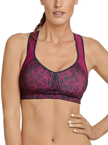 Schiesser Damen Mit Varioträgern Active Sport-BH, Beere_161899, 75E EU