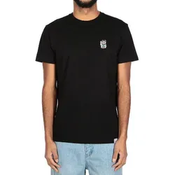 iriedaily T-Shirt Bye Bye aus Bio-Baumwolle mit mehrfarbigem Stick schwarz L