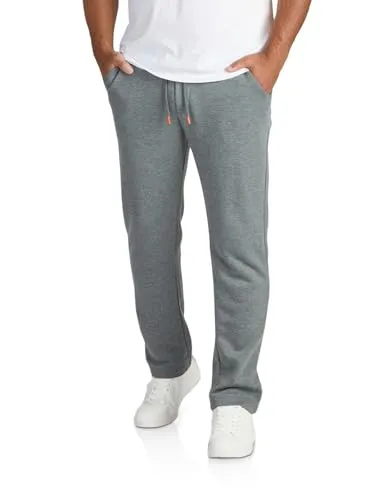 riverso Jogginghose Herren Baumwolle lang Regular Fit in Grau 3XL - Bequeme Jogginghose aus hochwertigem Baumwoll-Mischgewebe für optimalen Tragekomfort. Mit seitlichen Eingrifftaschen und elastischem Bund, ideal für Freizeit und Sport.