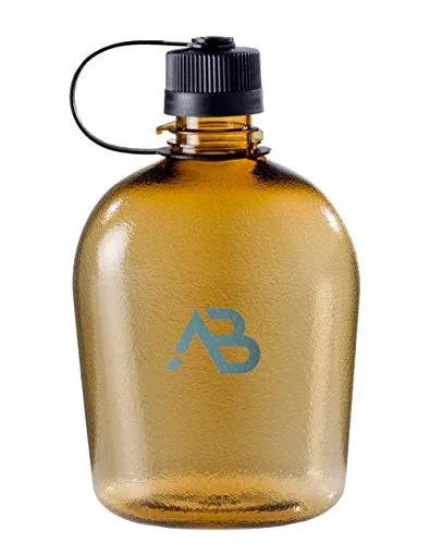 A.Blöchl Feldflasche US GEN II 1 Liter - Transparentes Design - Hochwertige US Feldflasche GEN II aus BPA-freiem Tritan, geruchs- und geschmacksneutral. Ideal für Mikrowelle und Geschirrspüler, mit transparentem Design zur einfachen Füllstandskontrolle. Volumen: 950 ml, Größe: 21 x 12 x 6,5 cm.