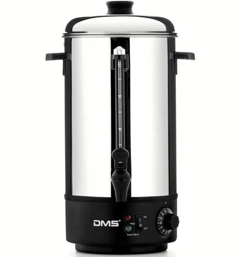DMS Heißwasserspender TK-8 - Ideal für Glühwein, Tee und Wasser - Wasserkocher mit 8 L Kapazität, leistungsstark mit 1800 W, aus hochwertigem Edelstahl für schnelle und effiziente Heißwasserzubereitung.