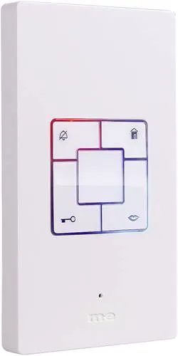 M-e modern-electronics Vistus Türsprechanlage Inneneinheit Weiß - Gegensprechanlage für Erweiterung der Vistus-Serie, flach mit Intercom-Funktion und stufenloser Lautstärkeregelung. Ideal für komfortable Kommunikation in der Wohnung.