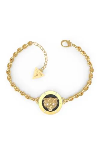 GUESS Armband Edelstahl Coin, Gold : L in gelb von GUESS