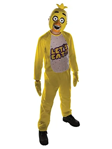 Rubie's Official Children's Chica Five Nights at Chicas Fancy Dress Kostüm, 132 cm - Medium, 5/7 Jahre. Halloween